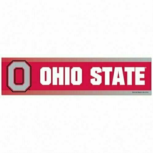 Ohio State Buckeyes 3" x 12" Bumper Sticker