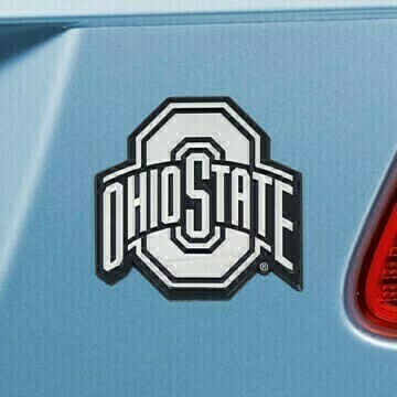 Ohio State Buckeyes Chrome 3-D Metal Auto Emblem