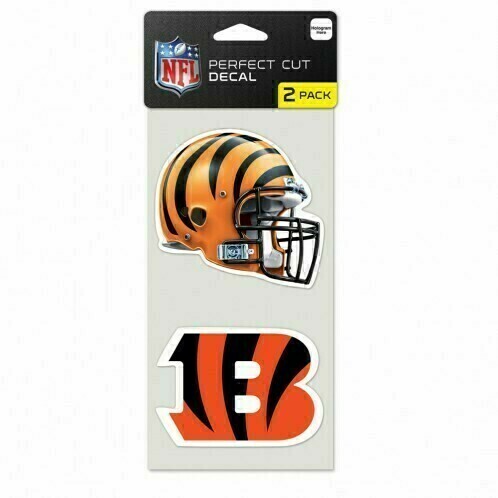 Cincinnati Bengals 4" x 8" Perfect Cut 2 Piece Decal