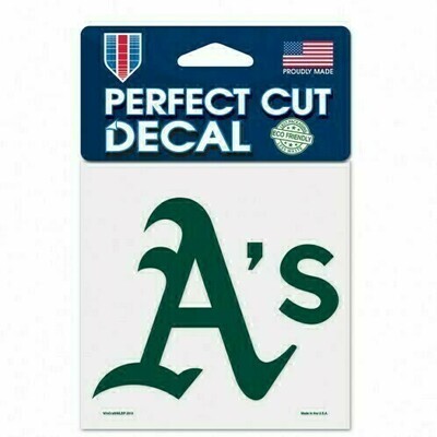 Oakland Athletics 4" x 4" Perfect Cut Color Decal