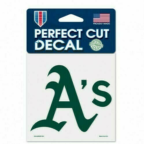 Oakland Athletics 4" x 4" Perfect Cut Color Decal