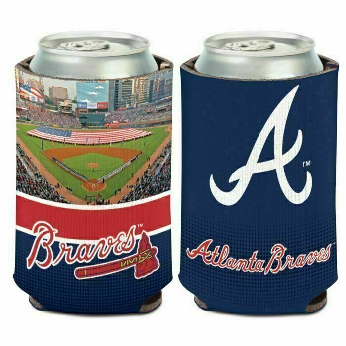 Atlanta Braves Stadium 12 Ounce Can Cooler Koozie