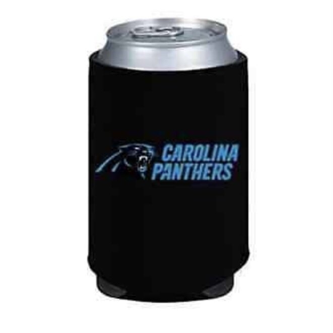 Carolina Panthers Black 12 Ounce Can Cooler Koozie