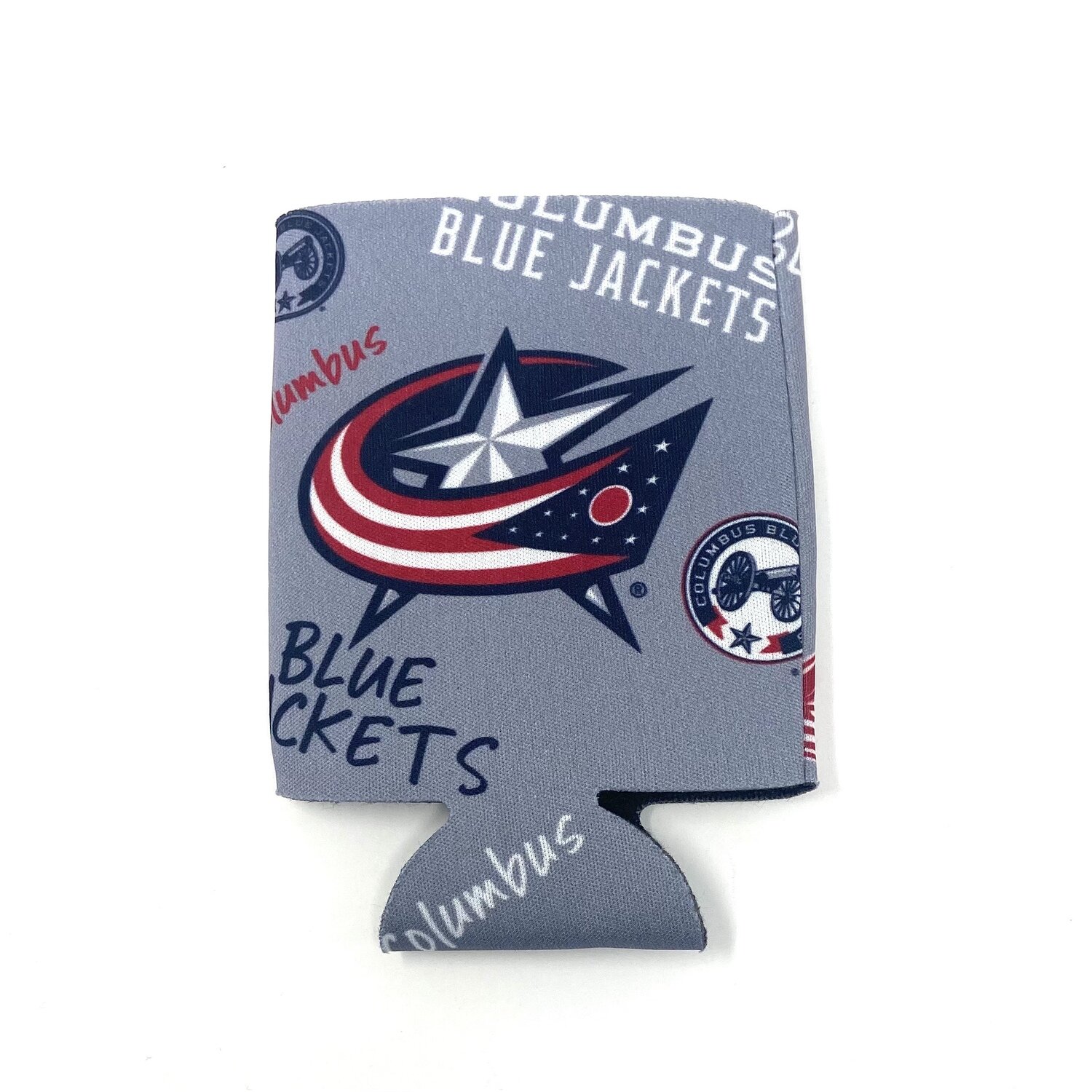 Columbus Blue Jackets Grey 12 Ounce Can Cooler Koozie