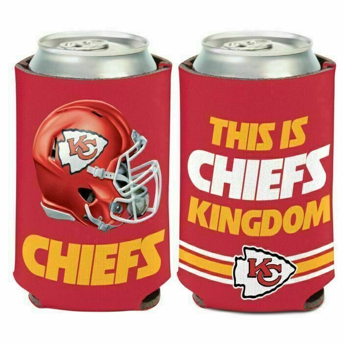Kansas City Chiefs Slogan 12 Ounce Can Cooler Koozie