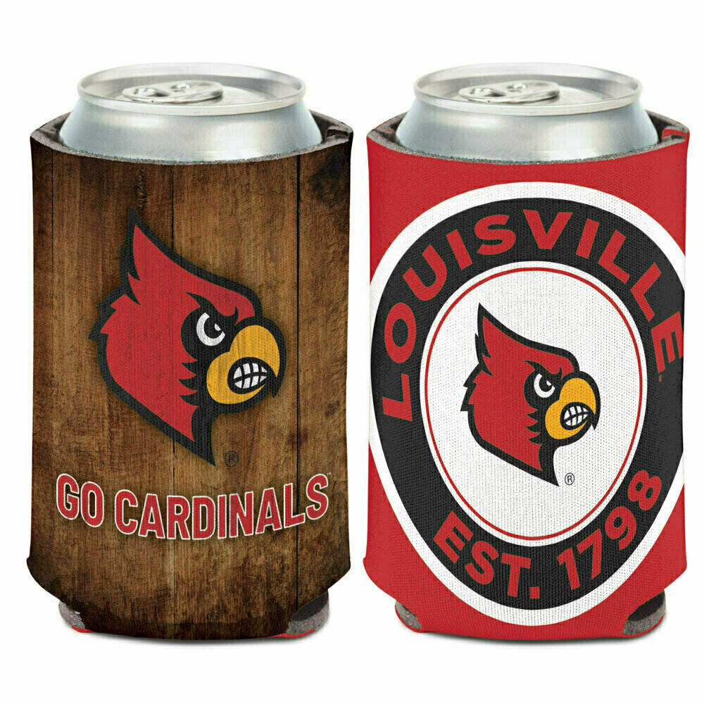 Louisville Cardinals UofL PINK Drink Koozie Beer Can or Bottle