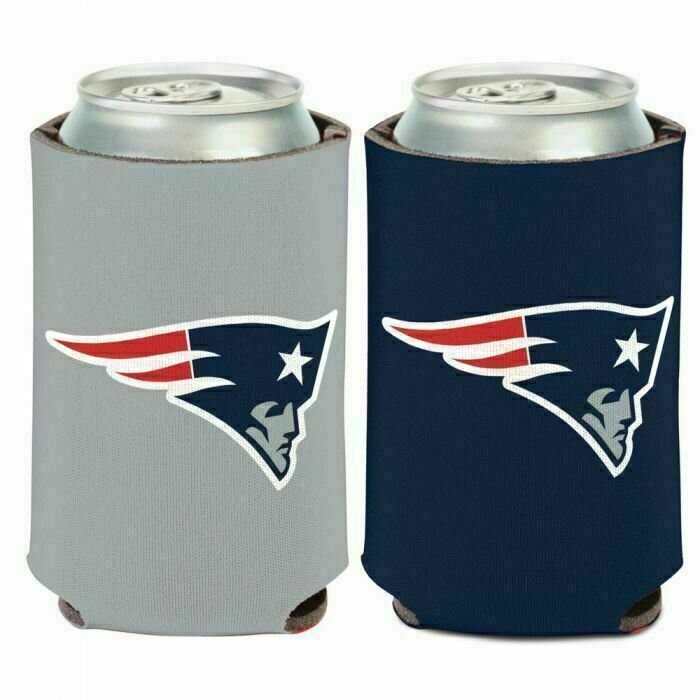 New England Patriots Logo 12 Ounce Can Cooler Koozie