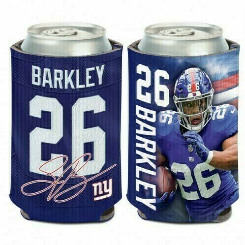 New York Giants Saquon Barkley NFL 12 Ounce Can Cooler Koozie