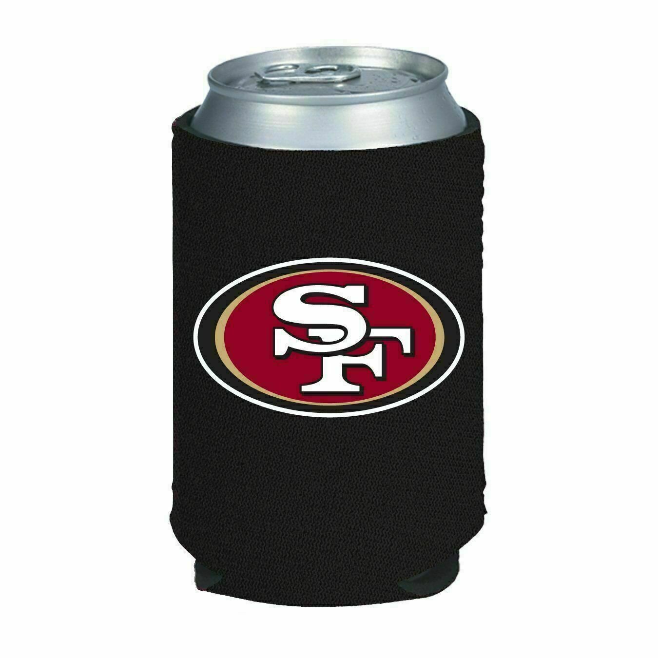 San Francisco 49ers Black 12 Ounce Can Cooler Koozie