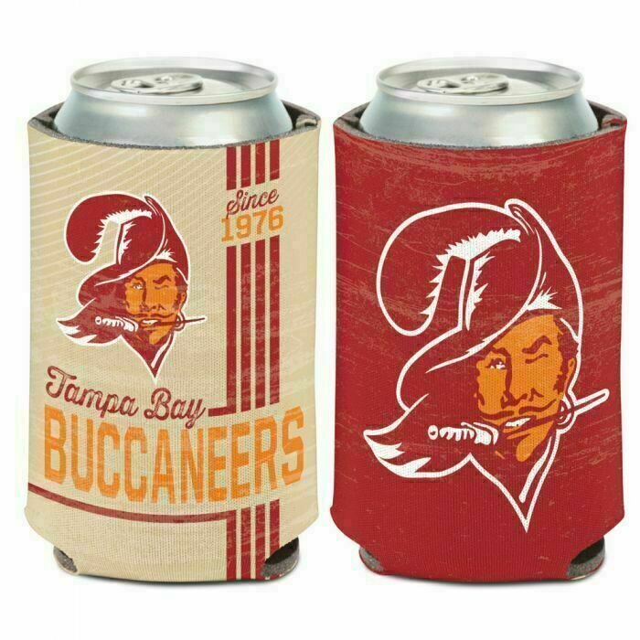 Tampa Bay Buccaneers Retro 12 Ounce Can Cooler Koozie