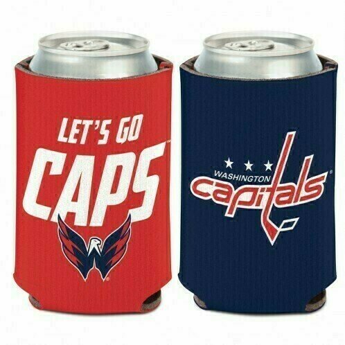 Washington Capitals Let's Go Caps 12 Ounce Can Cooler Koozie