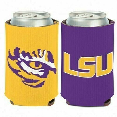 LSU Tigers 12 Ounce Can Cooler Koozie