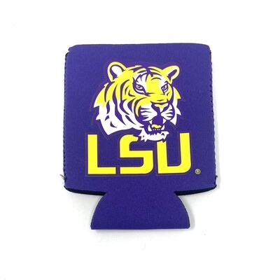 LSU Tigers Purple 12 Ounce Can Cooler Koozie