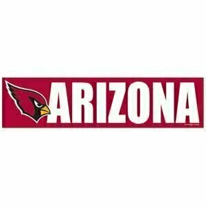 Arizona Cardinals 3" x 12" Bumper Sticker