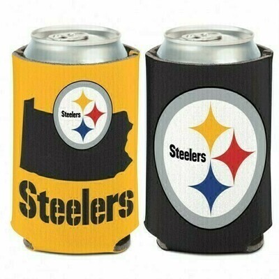 Pittsburgh Steelers State 12 Ounce Can Cooler Koozie
