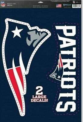 New England Patriots 11" x 17" Ultra 2 Piece Decal