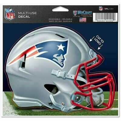 New England Patriots Helmet 4.5" x 5.75" Multi-Use Decal Cut to Logo