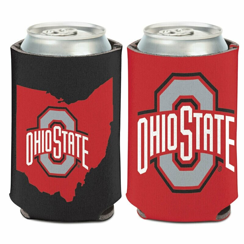 Ohio State Buckeyes State 12 Ounce Can Cooler Koozie