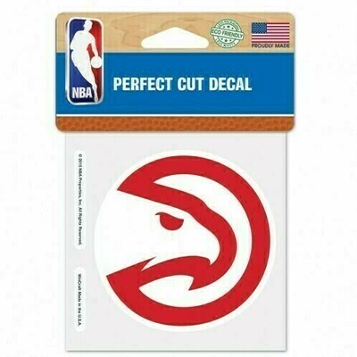 Atlanta Hawks 4" x 4" Perfect Cut Color Decal