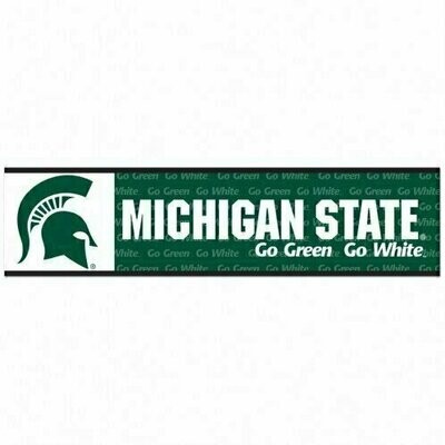 Michigan State Spartans 3" x 12" Bumper Sticker
