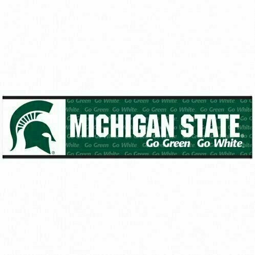 Michigan State Spartans 3" x 12" Bumper Sticker