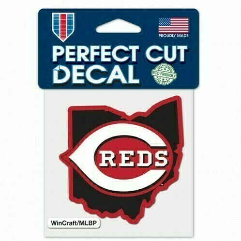 Cincinnati Reds State 4" x 4" Perfect Cut Color Decal