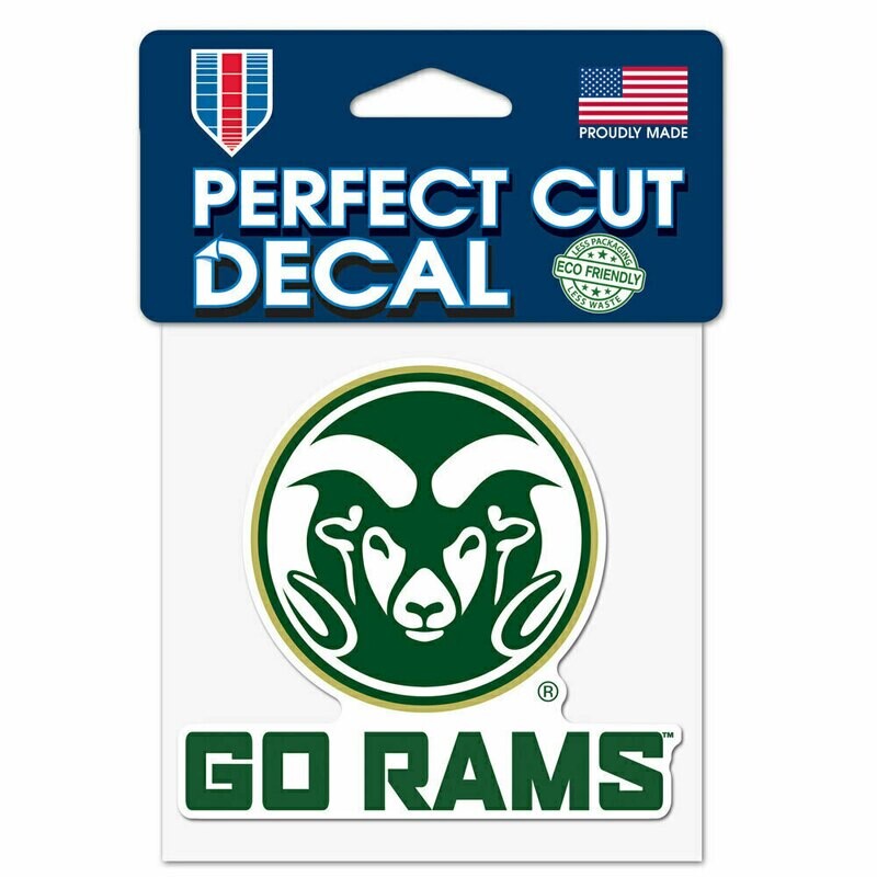 Colorado State Rams 4" x 4" Perfect Cut Color Decal