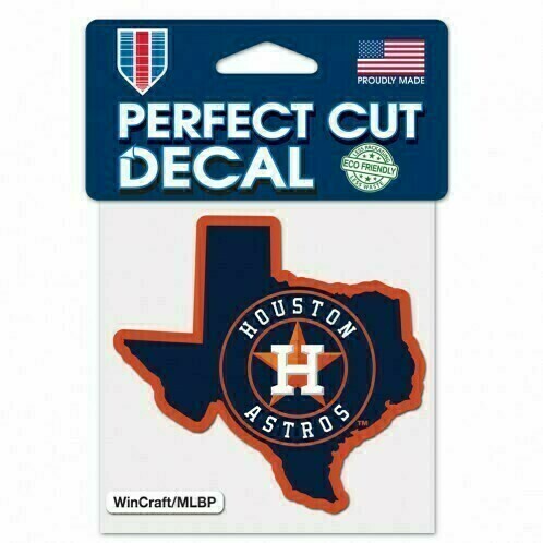 Houston Astros State 4" x 4" Perfect Cut Color Decal