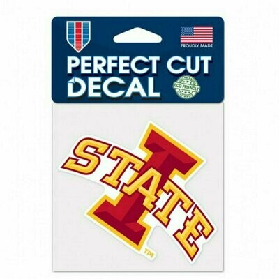 Iowa State Cyclones 4" x 4" Perfect Cut Color Decal