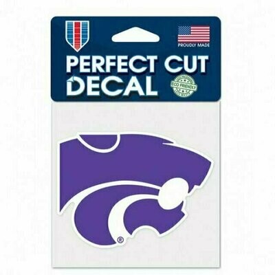Kansas State Wildcats 4" x 4" Perfect Cut Color Decal