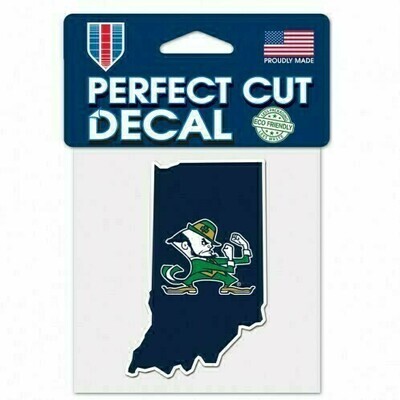 Notre Dame Fighting Irish State 4" x 4" Perfect Cut Color Decal