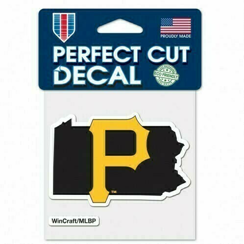 Pittsburgh Pirates State 4" x 4" Perfect Cut Color Decal