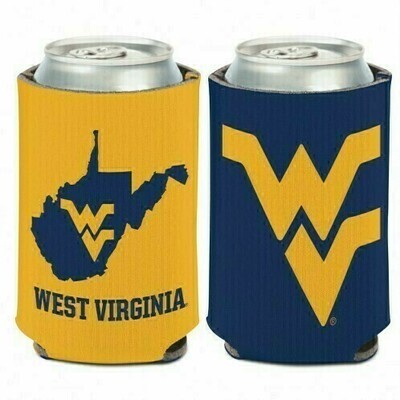 West Virginia Mountaineers State 12 Ounce Can Cooler Koozie