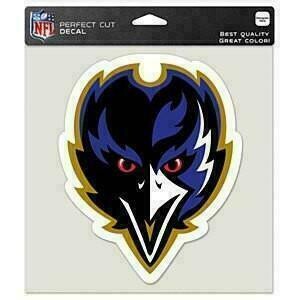 Baltimore Ravens 8" x 8" Perfect Cut Color Decal