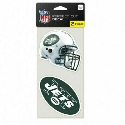 New York Jets 4" x 8" Perfect Cut 2 Piece Decal