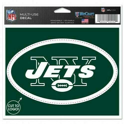 New York Jets 4.5" x 5.75" Multi-Use Decal Cut to Logo