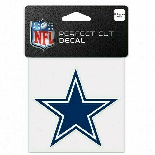 Dallas Cowboys 4" x 4" Perfect Cut Color Decal