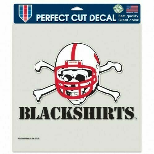 Nebraska Cornhuskers Slogan 8" x 8" Perfect Cut Color Decal