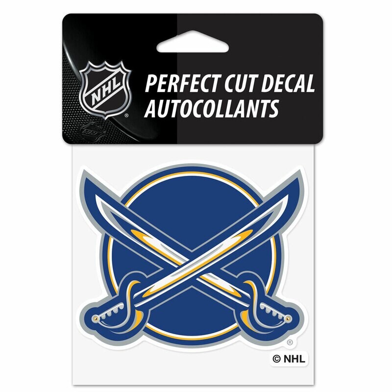 Buffalo Sabres 4" x 4" Perfect Cut Color Decal