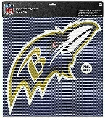 Baltimore Ravens 17" x 17" Perforated Decal