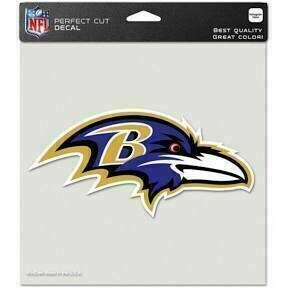 Baltimore Ravens Logo 8" x 8" Perfect Cut Color Decal