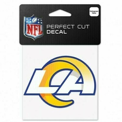 Los Angeles Rams 4 Los Angeles Rams 4" x 4" Perfect Cut Color Decal