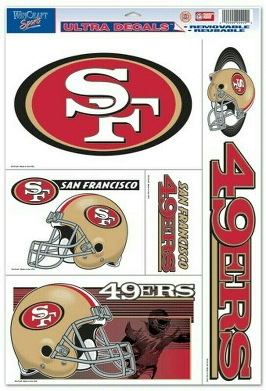 San Francisco 49ers 11" x 17" Multi-Use 5 Piece Decal