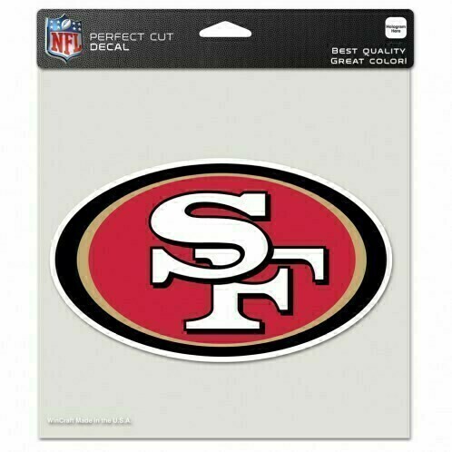 San Francisco 49ers 8" x 8" Perfect Cut Color Decal