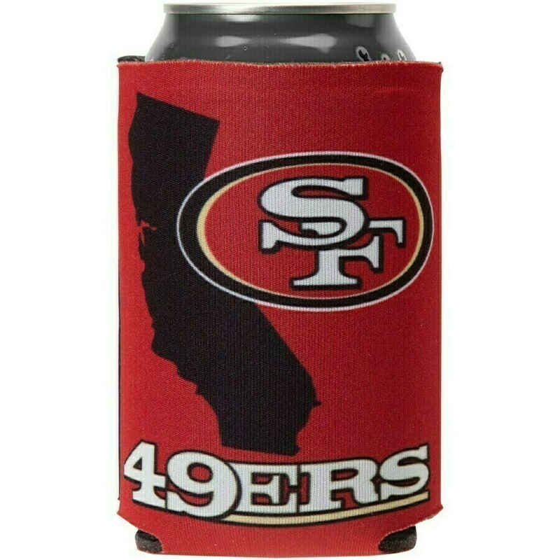 San Francisco 49ers State 12 Ounce Can Cooler Koozie