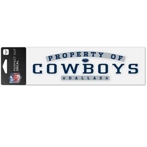 Dallas Cowboys 3" x 10" Perfect Cut Color Decal