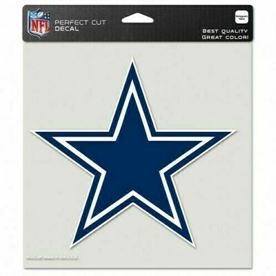 Dallas Cowboys 8 Dallas Cowboys 8" x 8" Perfect Cut Color Decal
