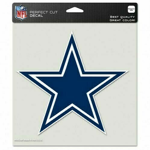 Dallas Cowboys 8" x 8" Perfect Cut Color Decal