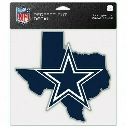 Dallas Cowboys State 8" x 8" Perfect Cut Color Decal