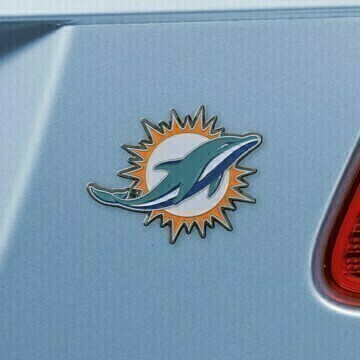 Miami Dolphins 3-D Metal Auto Emblem